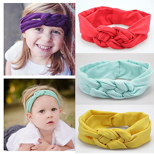 

Fabric Headbands Durag Kids Bowknot Elasticity For New Baby Holiday Stylish Active Deep Purple Lake blue Spring Grass Green 1 Piece
