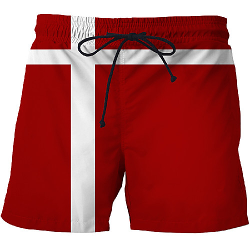 

Men's Sporty / Exaggerated Sweatpants / Shorts Pants - 3D / Geometric Pattern / 3D Print Print Red US32 / UK32 / EU40 US34 / UK34 / EU42 US36 / UK36 / EU44