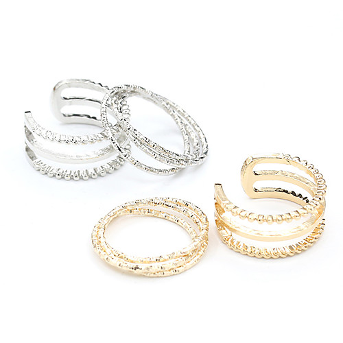 

Women's Ring 1 set Gold Silver Alloy Elegant Holiday European Festival Jewelry