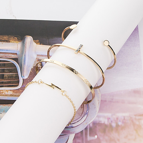 

Women's Bracelet Classic Wedding Birthday Vintage Theme European Trendy Casual / Sporty Ethnic French Alloy Bracelet Jewelry Gold For Date Festival