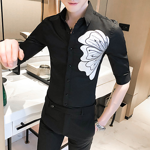 

Men's Daily Basic Shirt - Geometric White