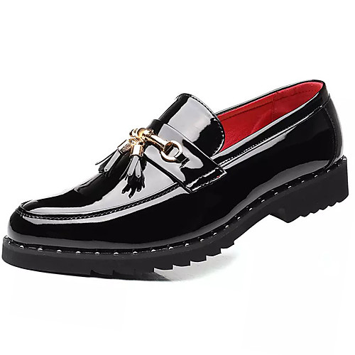 

Men's PU Spring & Summer Casual Loafers & Slip-Ons Non-slipping Black