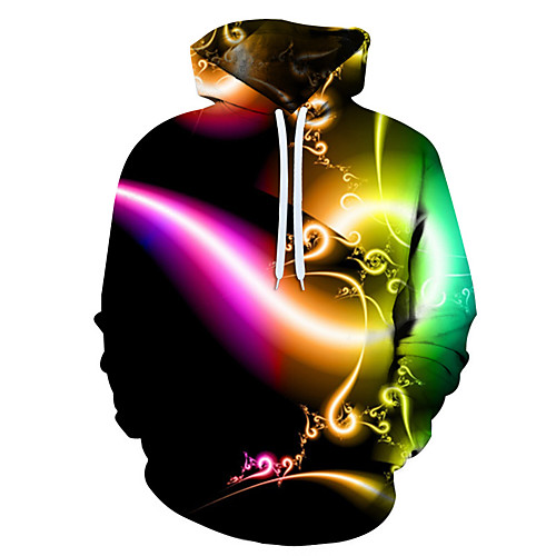 

Men's 3D Print / Casual Hoodie - 3D / Cartoon / Character Rainbow US32 / UK32 / EU40
