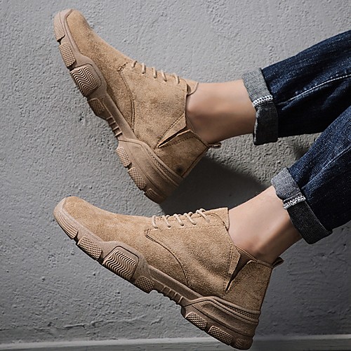 

Men's Suede Spring & Summer Classic Boots Black / Coffee