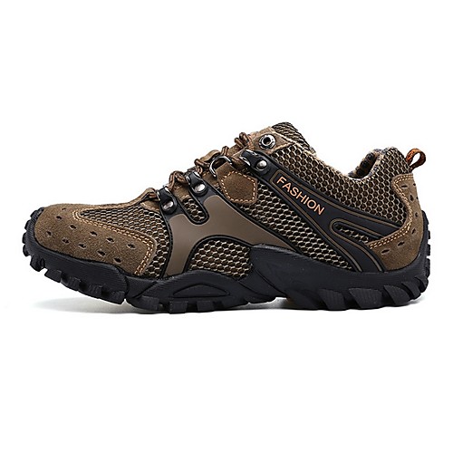 

Men's Mesh Spring & Summer Athletic Shoes Hiking Shoes Non-slipping Yellow / Brown / Gray