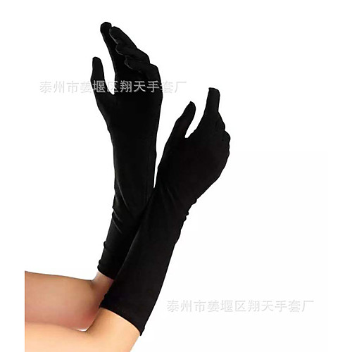 

Gloves 1950s Fingertips Satin For Audrey Hepburn Cosplay Halloween Carnival Women's Costume Jewelry Fashion Jewelry