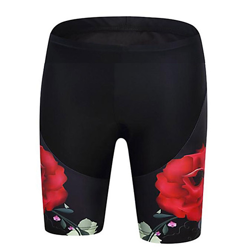 

21Grams Women's Cycling Shorts Bike Shorts Padded Shorts / Chamois Pants Breathable 3D Pad Quick Dry Sports Floral Botanical Black / Red Mountain Bike MTB Road Bike Cycling Clothing Apparel Bike Wear