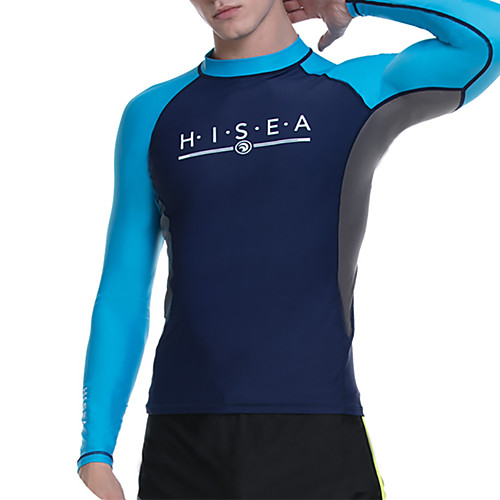 

HISEA Men's Diving Rash Guard Swim Skirt Top UV Sun Protection Breathable Quick Dry Long Sleeve Swimming Snorkeling Patchwork Autumn / Fall Spring Winter