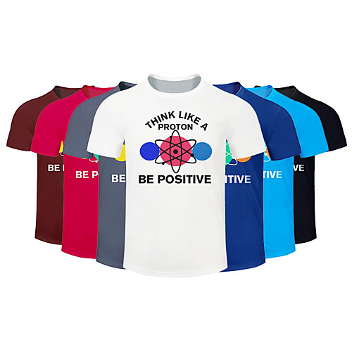 

Men's Running T-Shirt Workout Shirt Round Neck Running Walking Jogging Breathable Quick Dry Moisture Wicking Sportswear Plus Size Tee / T-shirt Top Short Sleeve Activewear Micro-elastic
