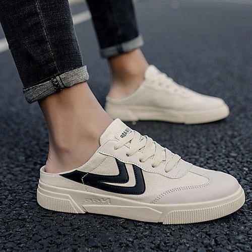 

Men's PU Summer Sandals Non-slipping White / Black / Beige
