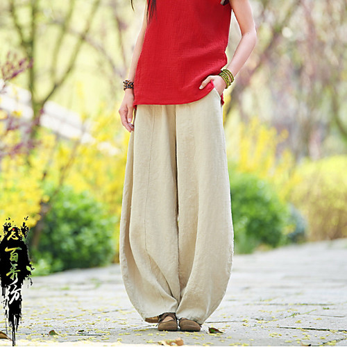 

Women's Basic Sweatpants Pants - Solid Colored Wine Green White S M L