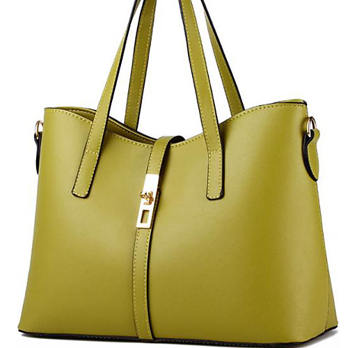 

Women's PU Tote Solid Color Wine / Black / Blue
