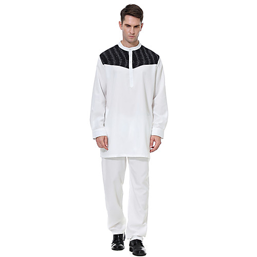 

Men's Suits Stand Polyester Khaki / White / Gray / Slim