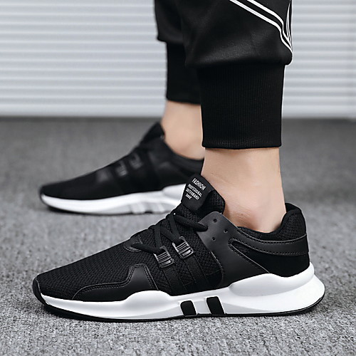 

Men's Mesh Spring & Summer / Fall & Winter Classic / British Trainers / Athletic Shoes Walking Shoes Breathable Black and White / White / Black