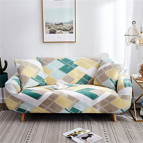 

Sofa Cover Romantic Yarn Dyed Polyester / Cotton Blend Slipcovers