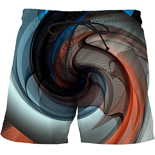 

Men's Sporty / Exaggerated Sweatpants / Shorts Pants - 3D / Geometric Pattern / 3D Print Print Rainbow US32 / UK32 / EU40 US34 / UK34 / EU42 US36 / UK36 / EU44