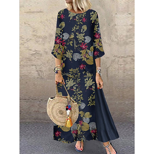 

Women's White Navy Blue Dress Shift Color Block S M