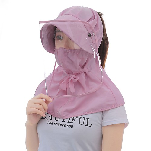 

Hiking Cap Hat 1 PCS Sunscreen Breathable Ultraviolet Resistant Dust Proof Solid Color Polyester / Cotton Blend Autumn / Fall Spring Summer for Men's Women's Hunting Fishing Climbing Dark Pink Pink