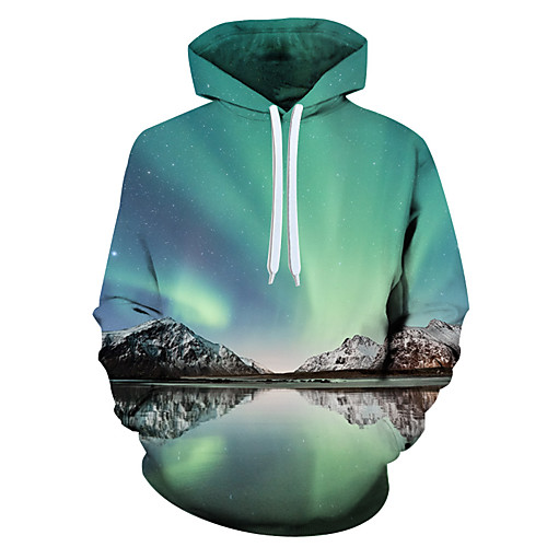 

Men's 3D Print / Casual Hoodie - 3D / Cartoon / Character Rainbow US32 / UK32 / EU40