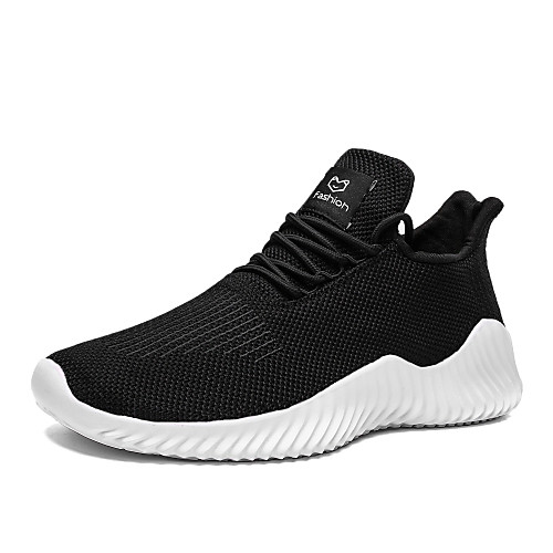 

Men's Elastic Fabric Spring & Summer Sporty Trainers / Athletic Shoes Running Shoes Non-slipping White / Black / Gray