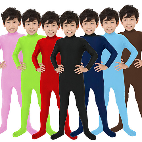 

Jumpsuit Kid's Kids Lycra Spandex Cosplay Costumes Footless Tights fluorescent green fluorescent orange Yellow N / A New Year / Zentai