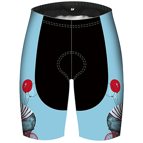 

21Grams Men's Cycling Shorts Bike Shorts Padded Shorts / Chamois Pants Breathable Quick Dry Ultraviolet Resistant Sports Animal Balloon Bear Black / Blue Mountain Bike MTB Road Bike Cycling Clothing
