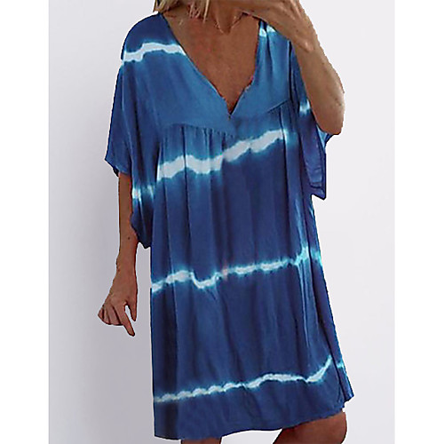 

Women's Purple Yellow Dress Shift Color Block S M