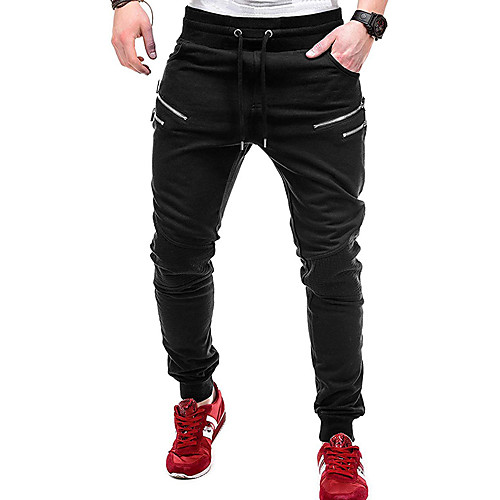 

Men's Sporty Sweatpants Pants - Solid Colored Light gray Dark Gray Black US36 / UK36 / EU44 US38 / UK38 / EU46 US40 / UK40 / EU48
