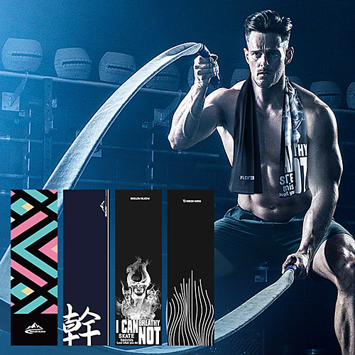 

Sports Towel Travel Towel Gym Towel Men's Women's Hand Towel Sweat Towel Solid Colored Lightweight Quick Dry Cooling for Home Workout Running Fitness Autumn / Fall Spring Summer Mineral Green Black