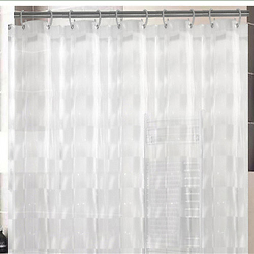

Antibacterial Waterproof Shower Curtain Anti-Mildew Bathroom Partition Curtain 180 200 Translucent