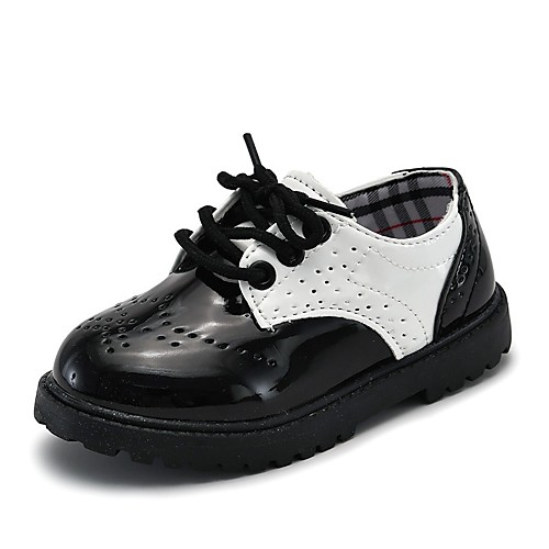 

Girls' Comfort Patent Leather Oxfords Little Kids(4-7ys) White / Black Spring