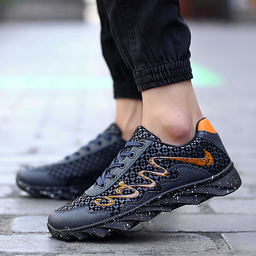 

Men's PVC Fall / Spring & Summer Casual Trainers / Athletic Shoes Walking Shoes Wear Proof Blue / Black
