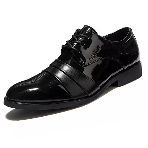 

Men's PU Spring & Summer Casual Oxfords Non-slipping Black