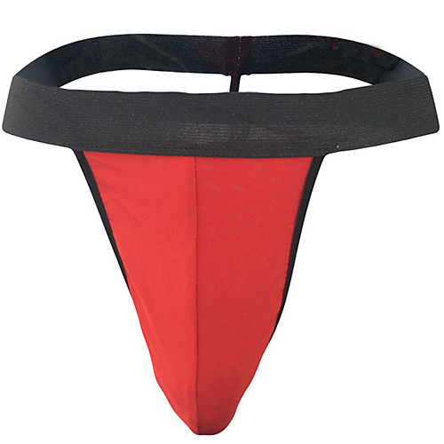 

Men's Basic G-string Underwear - Normal Low Waist Red One-Size