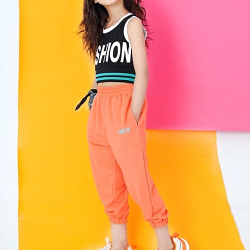 

Jazz Vest Pattern / Print Girls' Training Performance High Satin Chiffon
