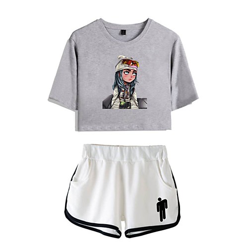 

Inspired by Cosplay Pants Cosplay Costume Pure Cotton Print Printing Shorts For Women's / T-shirt