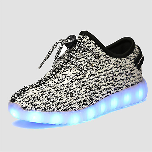 

Unisex LED / Comfort / LED Shoes Tulle Sneakers Little Kids(4-7ys) / Big Kids(7years ) Lace-up / LED Grey / Pink / Blue Spring / Fall / Rubber