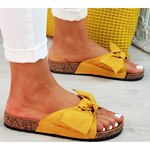 

Women's Sandals Flat Heel Open Toe Canvas Summer Yellow / Red / Brown