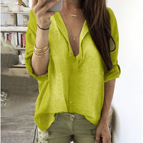 

Women's Daily T-shirt - Solid Colored Red