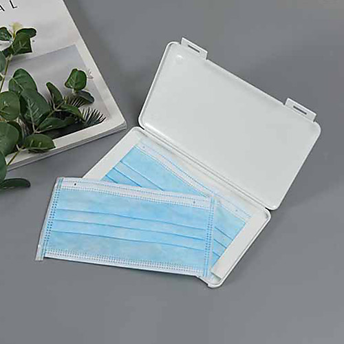 

Portable Face Storage Box Waterproof Compact Organizer with Lid Dust Protection Box