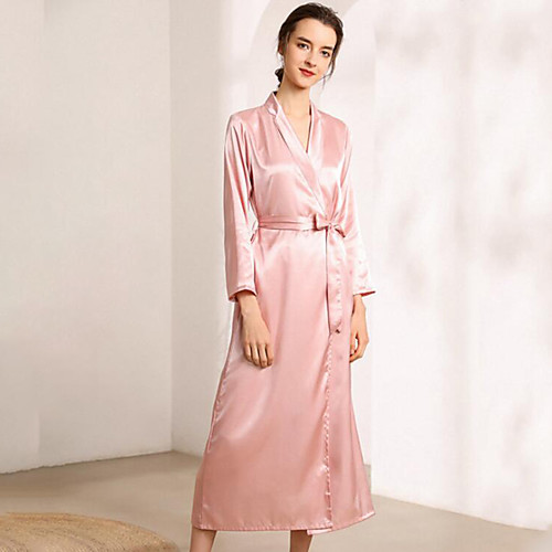 

Normal Rayon Robes Touch of Sensation Solid Colored Party / Evening Lace-up Elegant