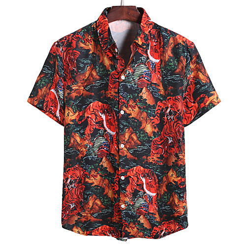 

Men's Holiday Shirt - Geometric Red