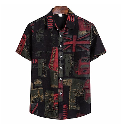

Men's Daily Weekend Shirt - Letter Black