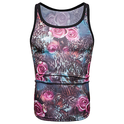 

Men's Daily Sports Tank Top - Solid Colored Red