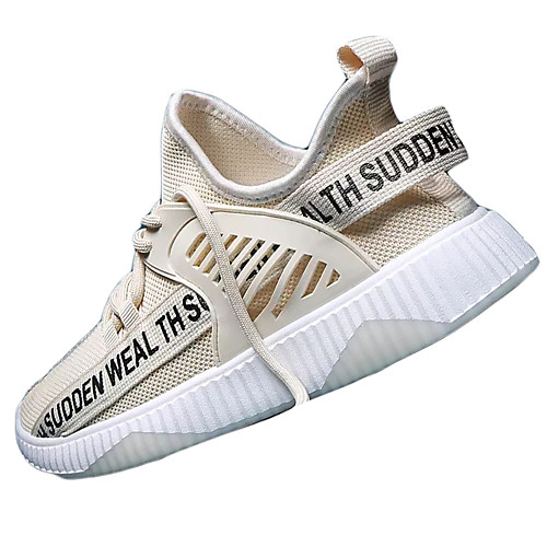 

Men's Mesh Summer Athletic Shoes Walking Shoes White / Black / Beige