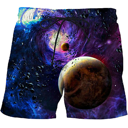 

Men's Sporty / Exaggerated Sweatpants / Shorts Pants - 3D / Geometric Pattern / 3D Print Print Rainbow US32 / UK32 / EU40 US34 / UK34 / EU42 US36 / UK36 / EU44