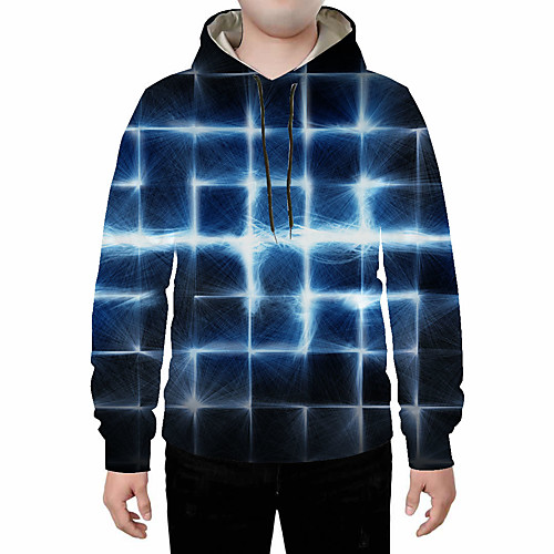 

Men's Casual / Basic Hoodie - Print / 3D Black US32 / UK32 / EU40