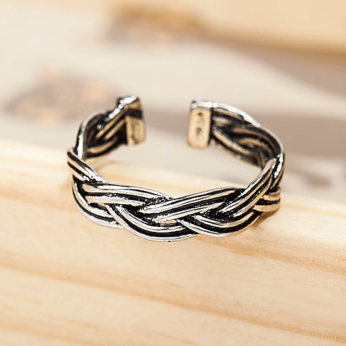 

Women's Ring 1pc White Silver Black Alloy Elegant Holiday European Festival Jewelry