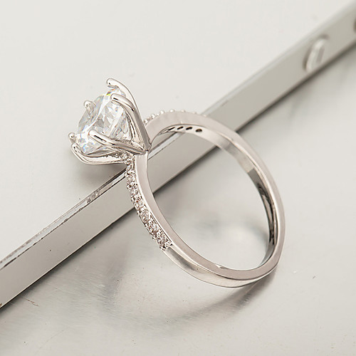 

Women's Ring 1pc Silver Alloy Elegant Holiday European Festival Jewelry