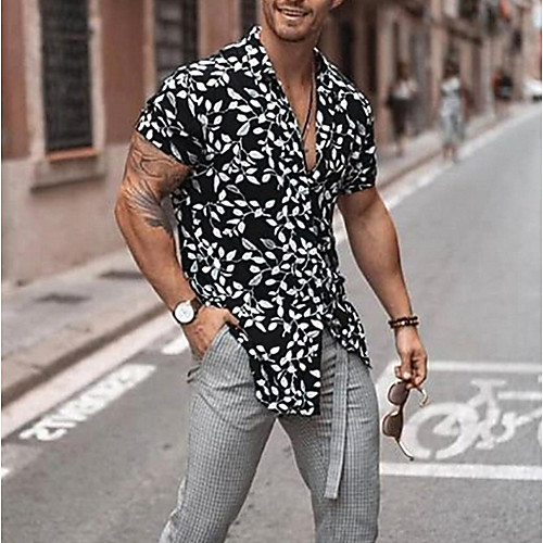

Men's Sports Shirt - Geometric Black